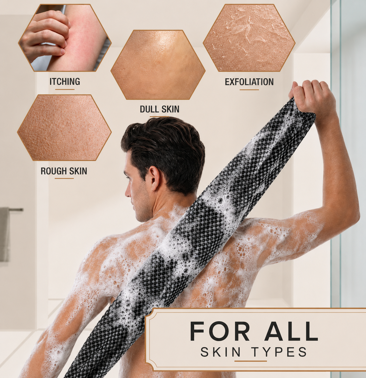 Velori - The exfoliating Shower Towel