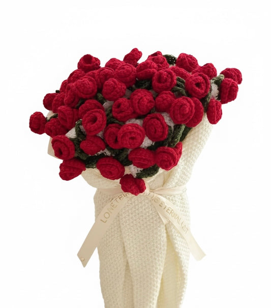 Éclosion amour  – Couverture fleurie au crochet