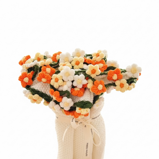 Éclosion solaire  – Couverture fleurie au crochet