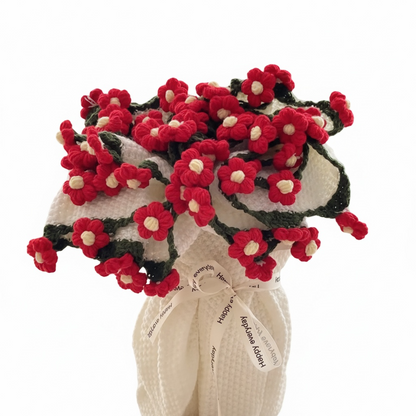 Éclosion amour  – Couverture fleurie au crochet