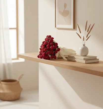 Éclosion amour  – Couverture fleurie au crochet