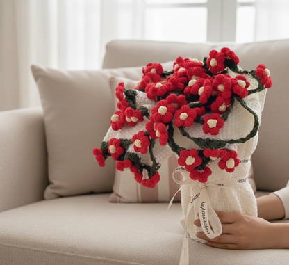 Éclosion passion – Couverture fleurie au crochet