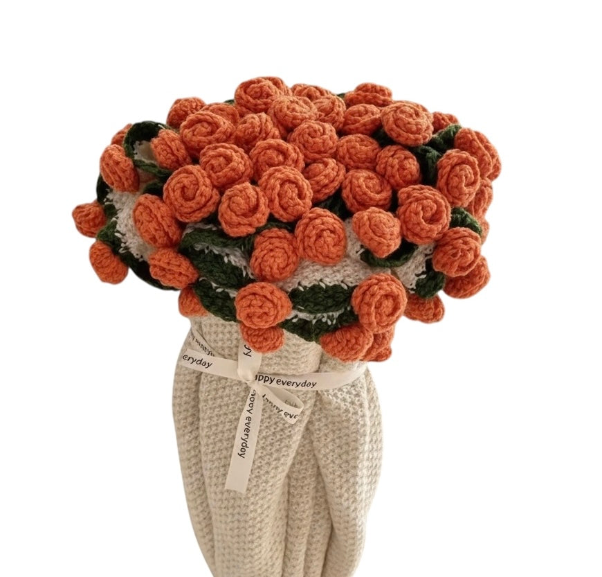 Éclosion améthyste  – Couverture fleurie au crochet